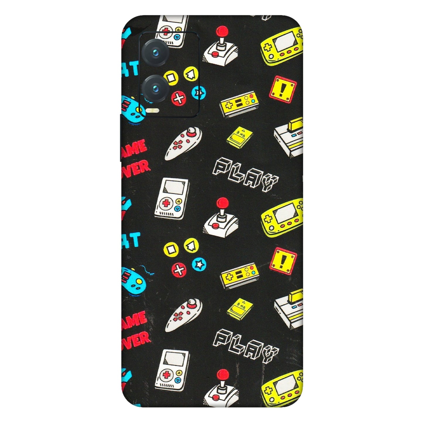 VIVO Z/V/X/T/U/S Series Phone Skins (All Models) - Gaming Doodles - 3D Embossed Finish (L-224) Vivo T1X