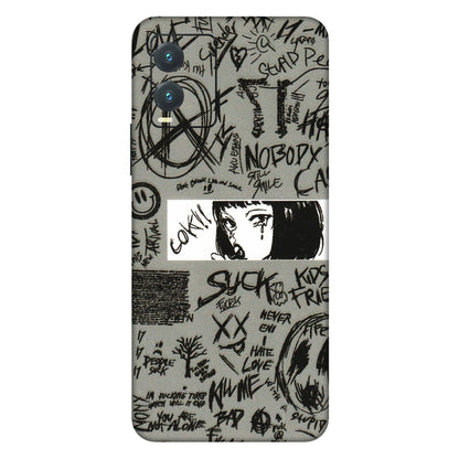 VIVO Z/V/X/T/U/S Series Phone Skins (All Models) - Never Have Love Anime - 3D Embossed Finish (L-260) Vivo T1X