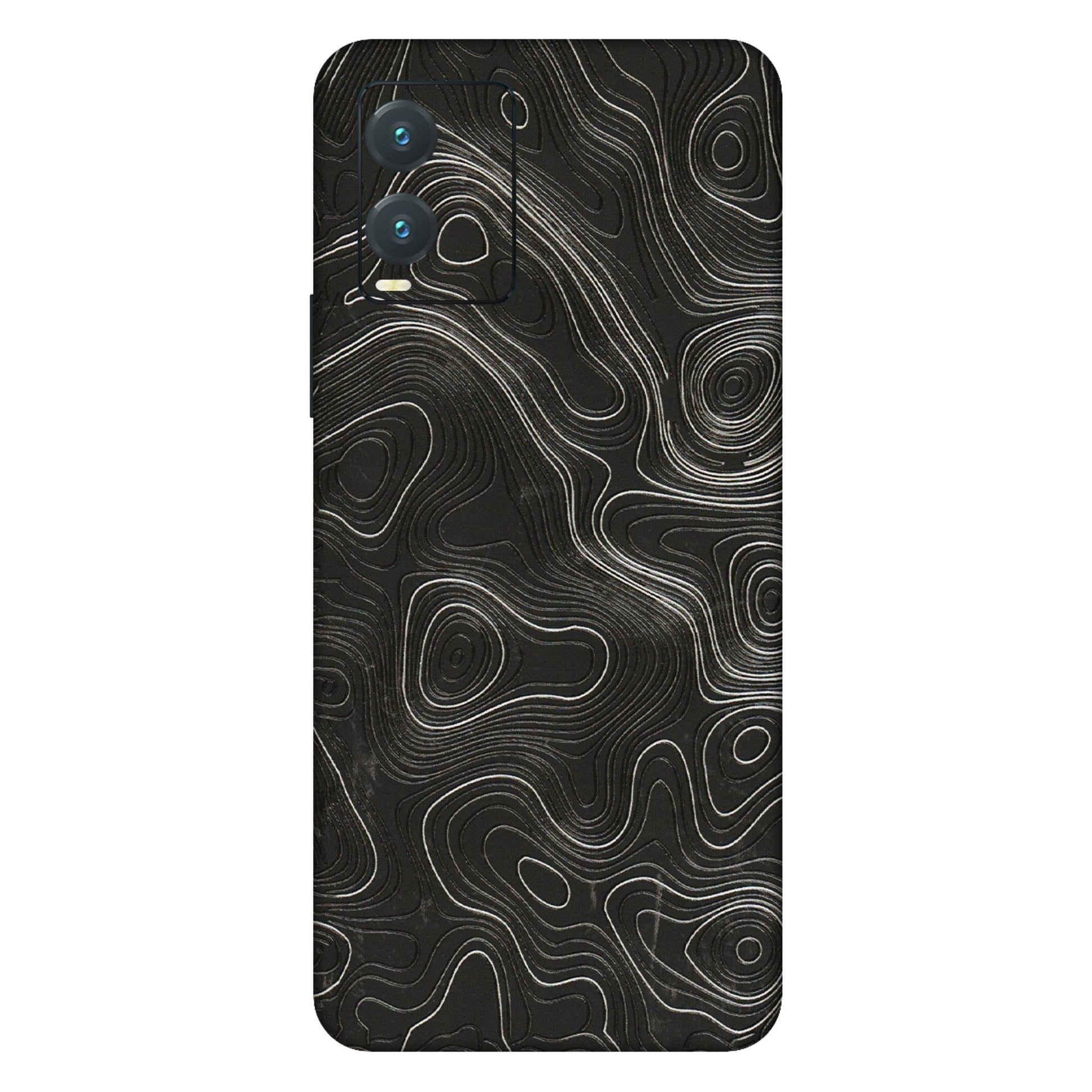 VIVO Z/V/X/T/U/S Series Phone Skins (All Models) - Abstract White Line Map - 3D Embossed Finish (L-269) Vivo T1X