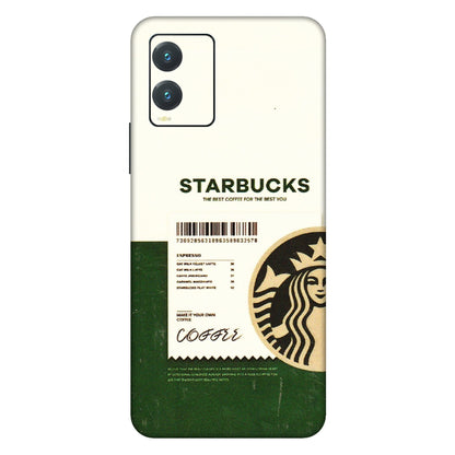 VIVO Z/V/X/T/U/S Series Phone Skins (All Models) - Starbucks Barcode - 3D Embossed Finish (L-308) Vivo T1X