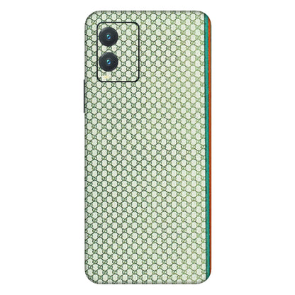 VIVO Z/V/X/T/U/S Series Phone Skins (All Models) - Gucci Fabric Pattern - 3D Embossed Finish (L-73) Vivo T1X