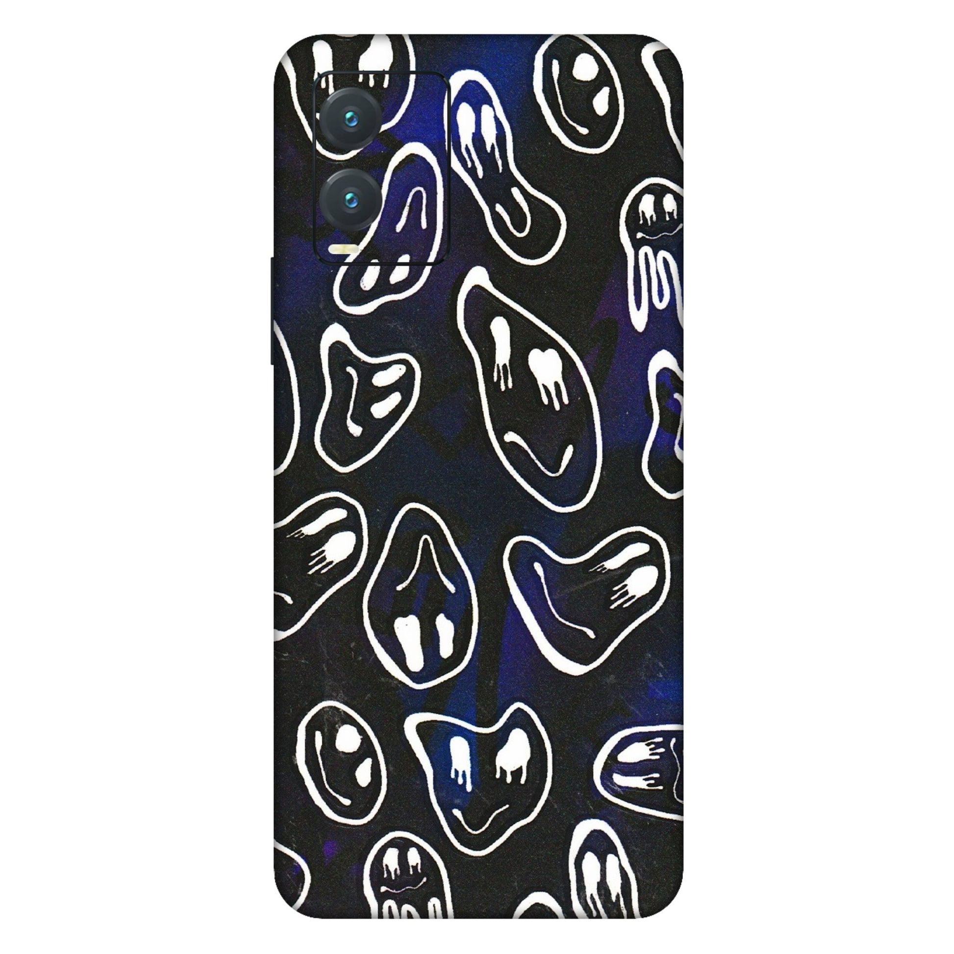 VIVO Z/V/X/T/U/S Series Phone Skins (All Models) - Distorted Smileys - 3D Embossed Finish (L-92) Vivo T1X