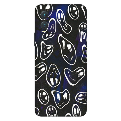 VIVO Z/V/X/T/U/S Series Phone Skins (All Models) - Distorted Smileys - 3D Embossed Finish (L-92) Vivo T1X