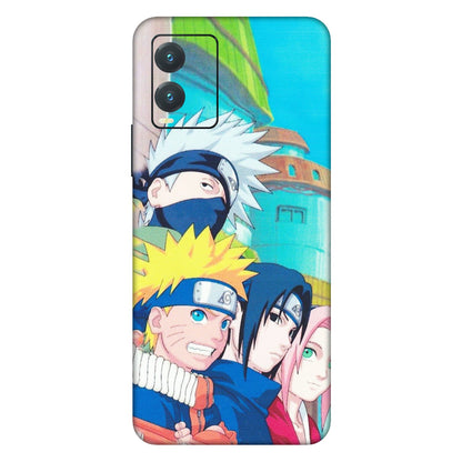 VIVO Z/V/X/T/U/S Series Phone Skins (All Models) - Team Minato And Kakashi - Matte Finish (M-101) Vivo T1X