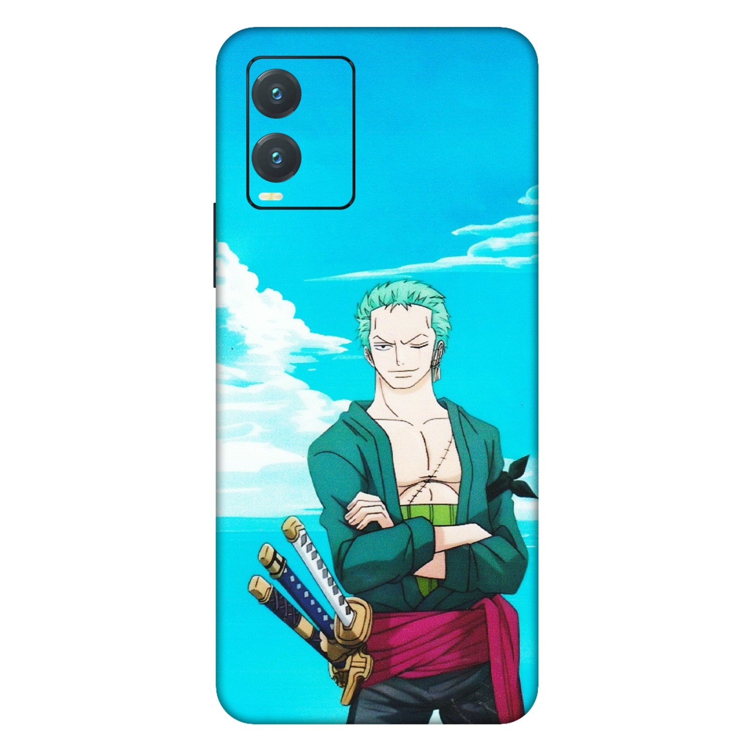 VIVO Z/V/X/T/U/S Series Phone Skins (All Models) - Cool Swordman Zoro Anime - Matte Finish (M-143) Vivo T1X