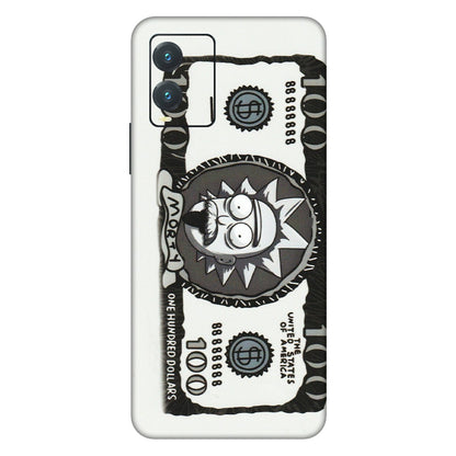 VIVO Z/V/X/T/U/S Series Phone Skins (All Models) - Rick And Morty Hundred Dollar Anime - Matte Finish (M-161) Vivo T1X