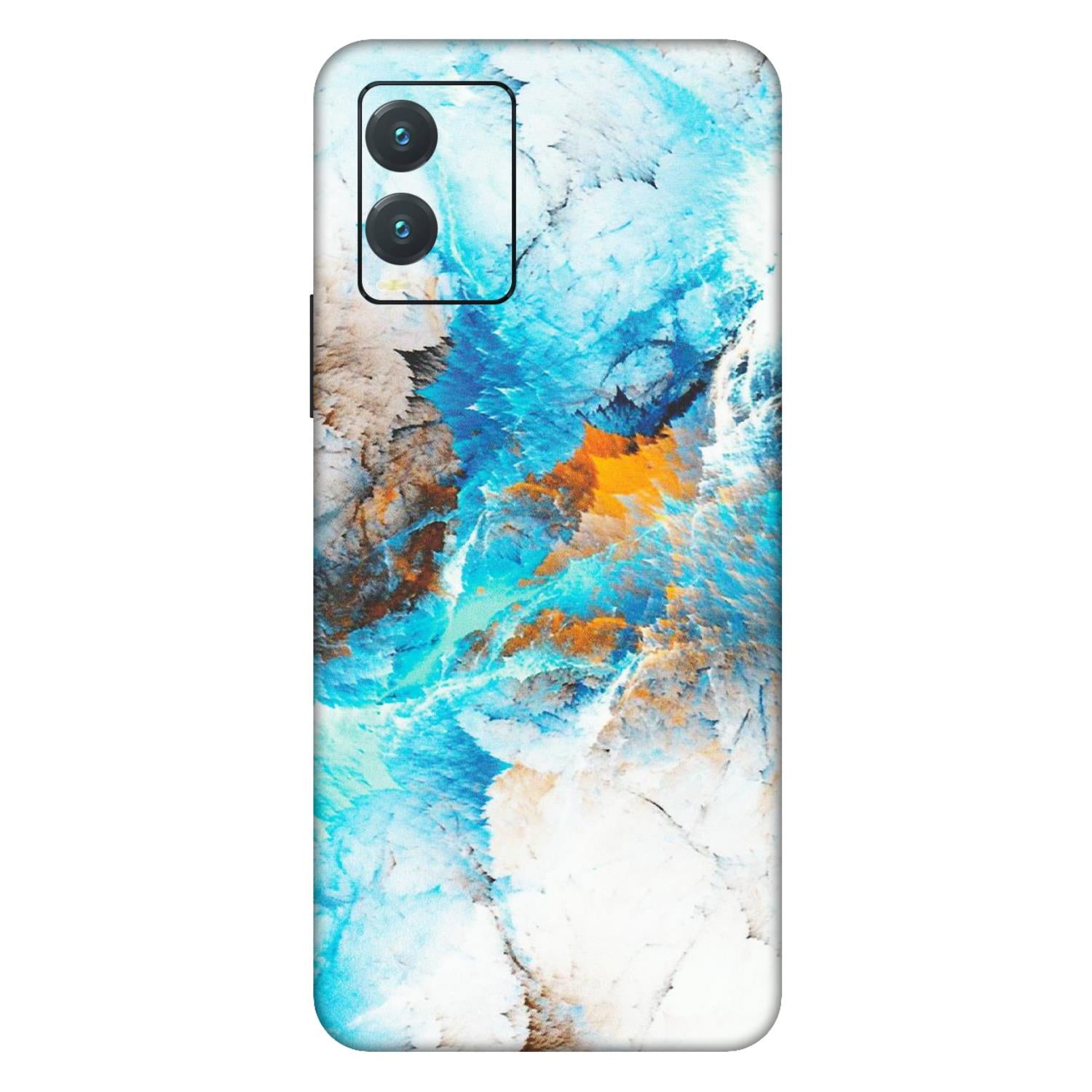 VIVO Z/V/X/T/U/S Series Phone Skins (All Models) - Blue Waves Abstract - Matte Finish (M-19) Vivo T1X