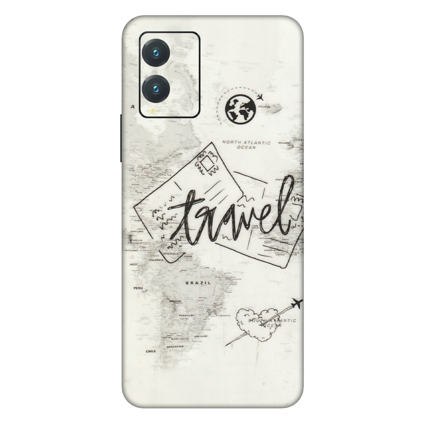 VIVO Z/V/X/T/U/S Series Phone Skins (All Models) - Travel Ticket - Transparent Finish (T-06) Vivo T1X