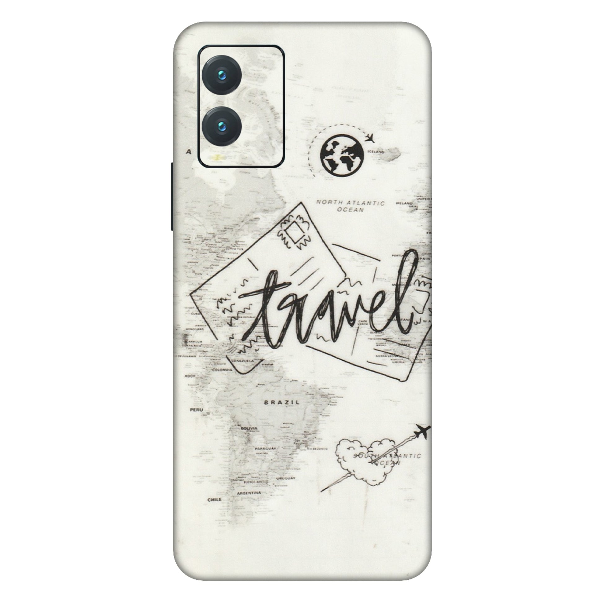 VIVO Z/V/X/T/U/S Series Phone Skins (All Models) - Travel Ticket - Transparent Finish (T-06) Vivo T1X