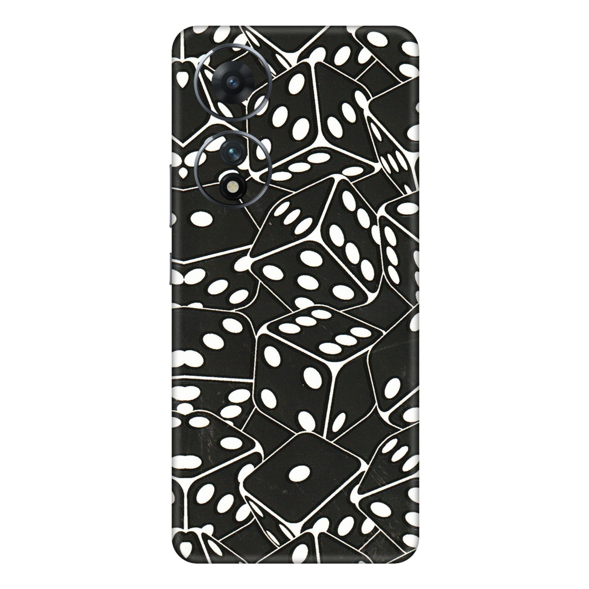 VIVO Z/V/X/T/U/S Series Phone Skins (All Models) - Big Black Dices - 3D Embossed Finish (L-106) Vivo T2 (5G)