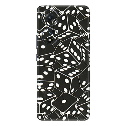 VIVO Z/V/X/T/U/S Series Phone Skins (All Models) - Big Black Dices - 3D Embossed Finish (L-106) Vivo T2 (5G)