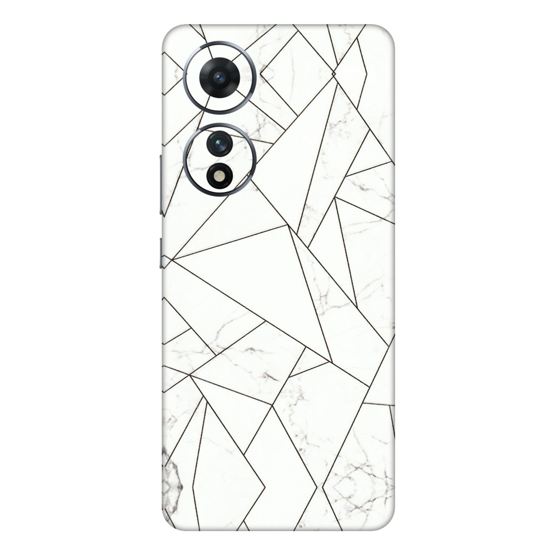 VIVO Z/V/X/T/U/S Series Phone Skins (All Models) - Luxury White Marble Effect - 3D Embossed Finish (L-168) Vivo T2 (5G)