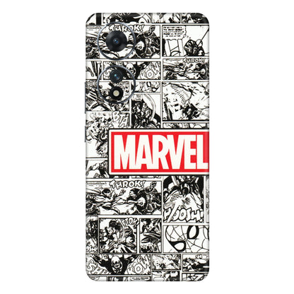 VIVO Z/V/X/T/U/S Series Phone Skins (All Models) - Marvel Comic - 3D Embossed Finish (L-171) Vivo T2 (5G)
