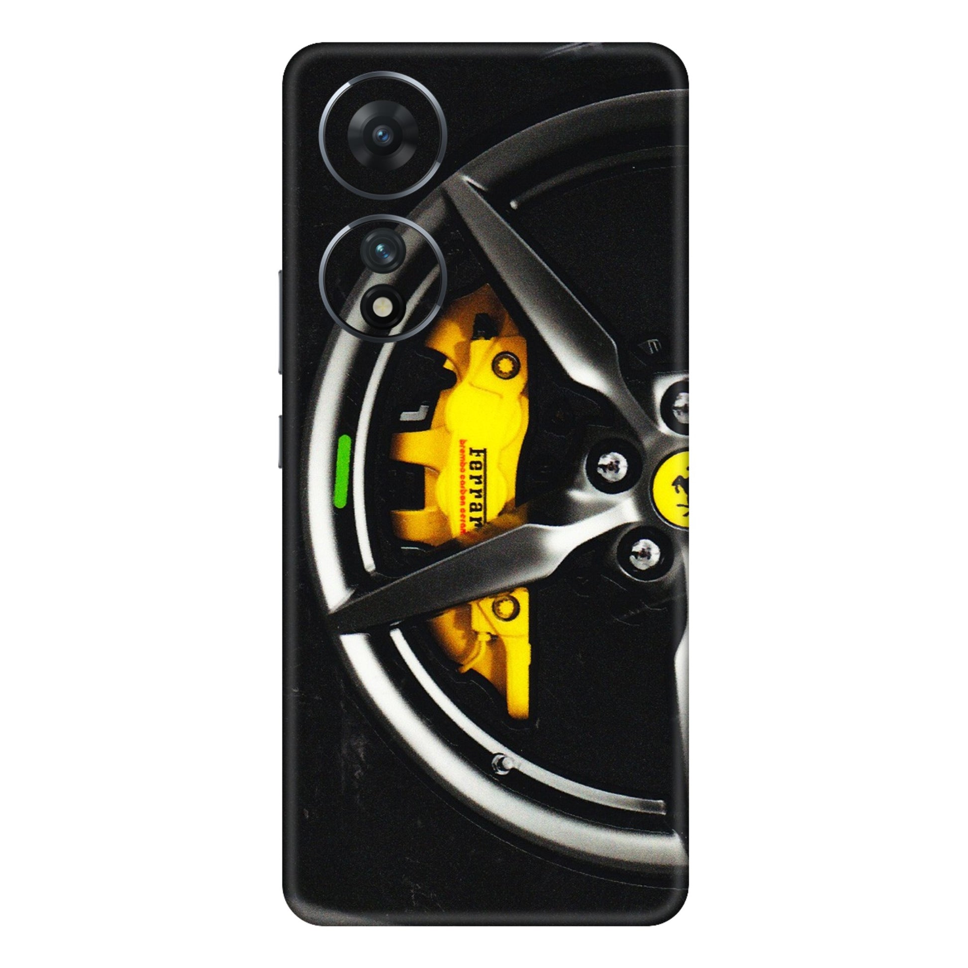 VIVO Z/V/X/T/U/S Series Phone Skins (All Models) - Ferrari Wheel Alloy - 3D Embossed Finish (L-173) Vivo T2 (5G)