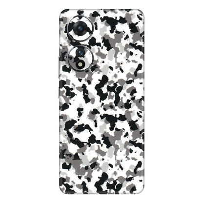 VIVO Z/V/X/T/U/S Series Phone Skins (All Models) - White Black Camouflage - 3D Embossed Finish (L-18) Vivo T2 (5G)