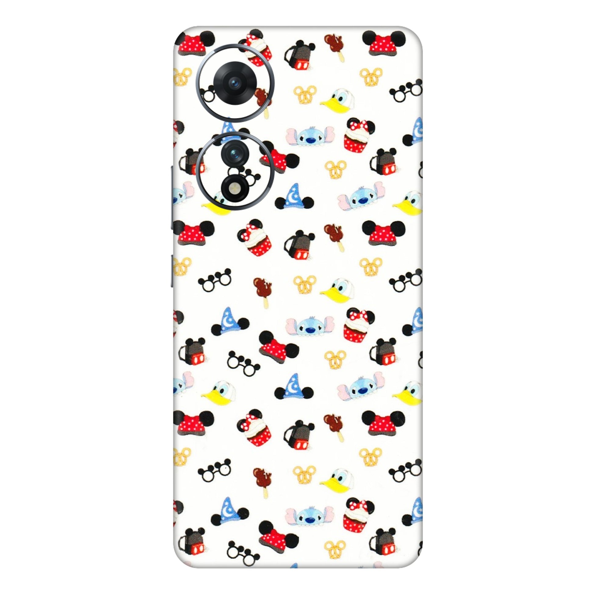 VIVO Z/V/X/T/U/S Series Phone Skins (All Models) - Minnie Mouse & Donald Doodles s - 3D Embossed Finish (L-194) Vivo T2 (5G)