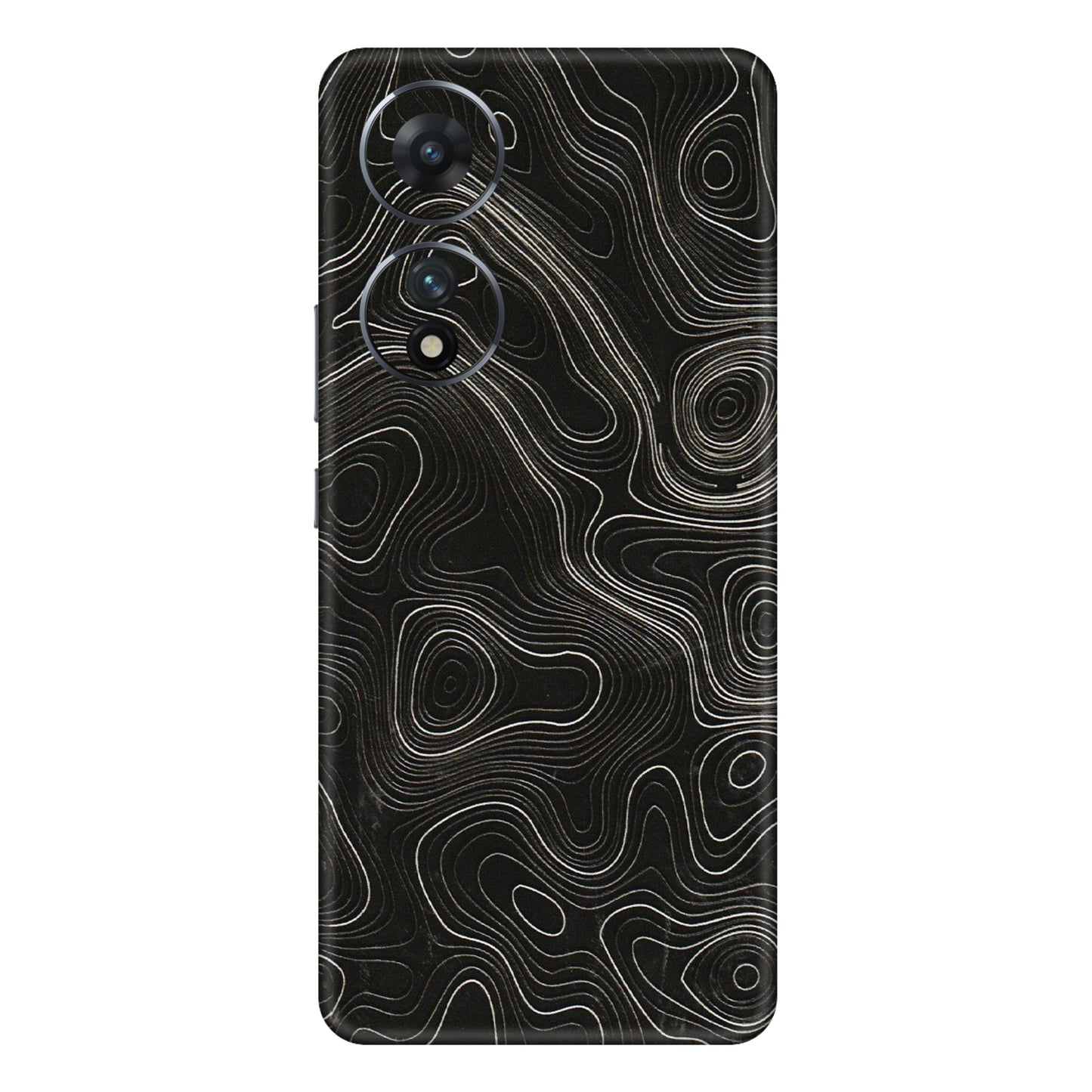 VIVO Z/V/X/T/U/S Series Phone Skins (All Models) - Black Swirl - 3D Embossed Finish (L-196) Vivo T2 (5G)