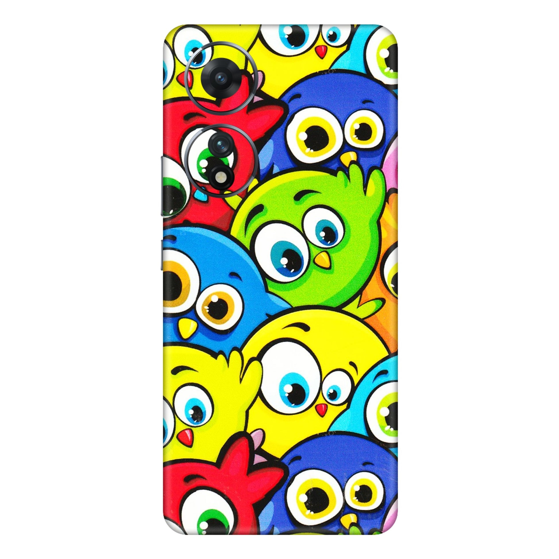 VIVO Z/V/X/T/U/S Series Phone Skins (All Models) - Cute Fluffy Birds - 3D Embossed Finish (L-213) Vivo T2 (5G)