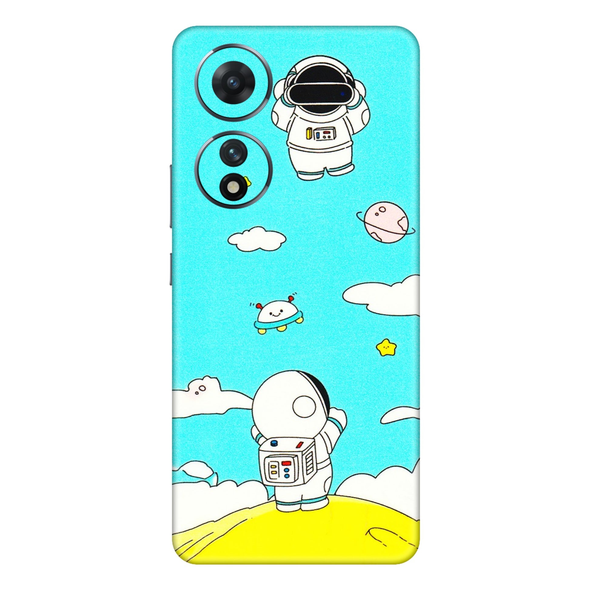 VIVO Z/V/X/T/U/S Series Phone Skins (All Models) - Blue Skies Astro Float - 3D Embossed Finish (L-230) Vivo T2 (5G)