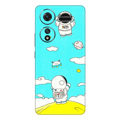 VIVO Z/V/X/T/U/S Series Phone Skins (All Models) - Blue Skies Astro Float - 3D Embossed Finish (L-230) Vivo T2 (5G)