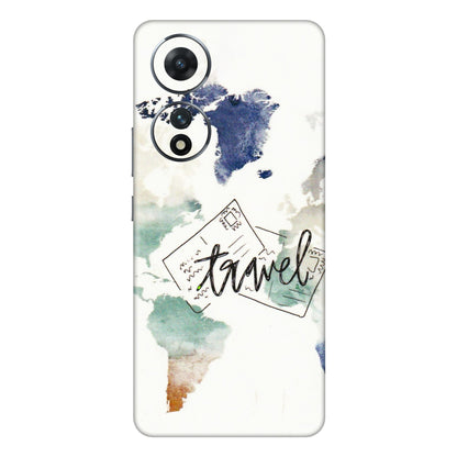 VIVO Z/V/X/T/U/S Series Phone Skins (All Models) - Travel The World - 3D Embossed Finish (L-232) Vivo T2 (5G)