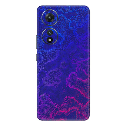 VIVO Z/V/X/T/U/S Series Phone Skins (All Models) - Purple Ripples Swirl - 3D Embossed Finish (L-314) Vivo T2 (5G)