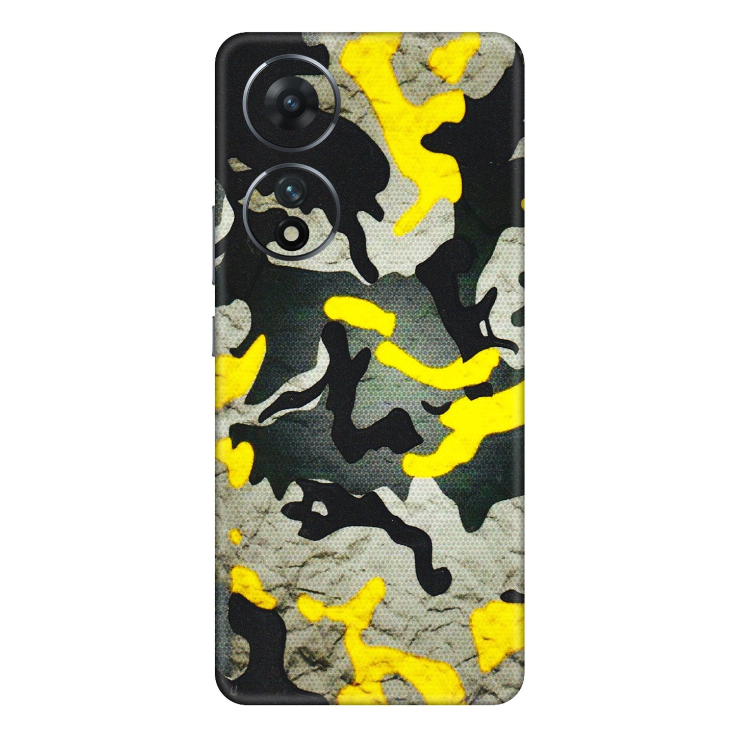 VIVO Z/V/X/T/U/S Series Phone Skins (All Models) - Yellow Camouflage - 3D Embossed Finish (L-61) Vivo T2 (5G)