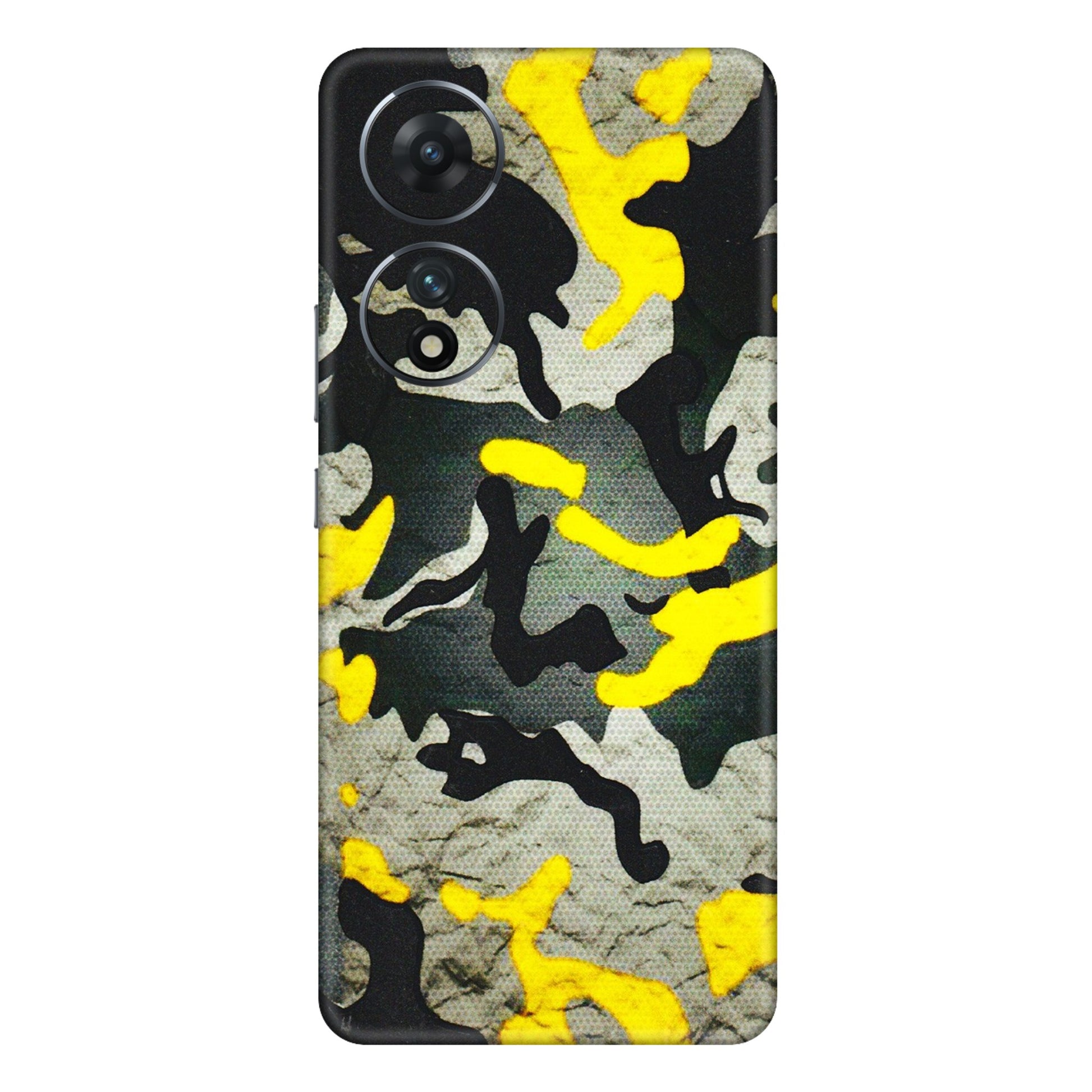 VIVO Z/V/X/T/U/S Series Phone Skins (All Models) - Yellow Camouflage - 3D Embossed Finish (L-61) Vivo T2 (5G)