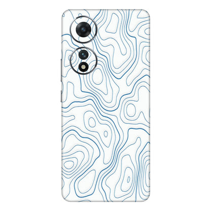 VIVO Z/V/X/T/U/S Series Phone Skins (All Models) - Blue And White Swirls - Matte Finish (M-139) Vivo T2 (5G)
