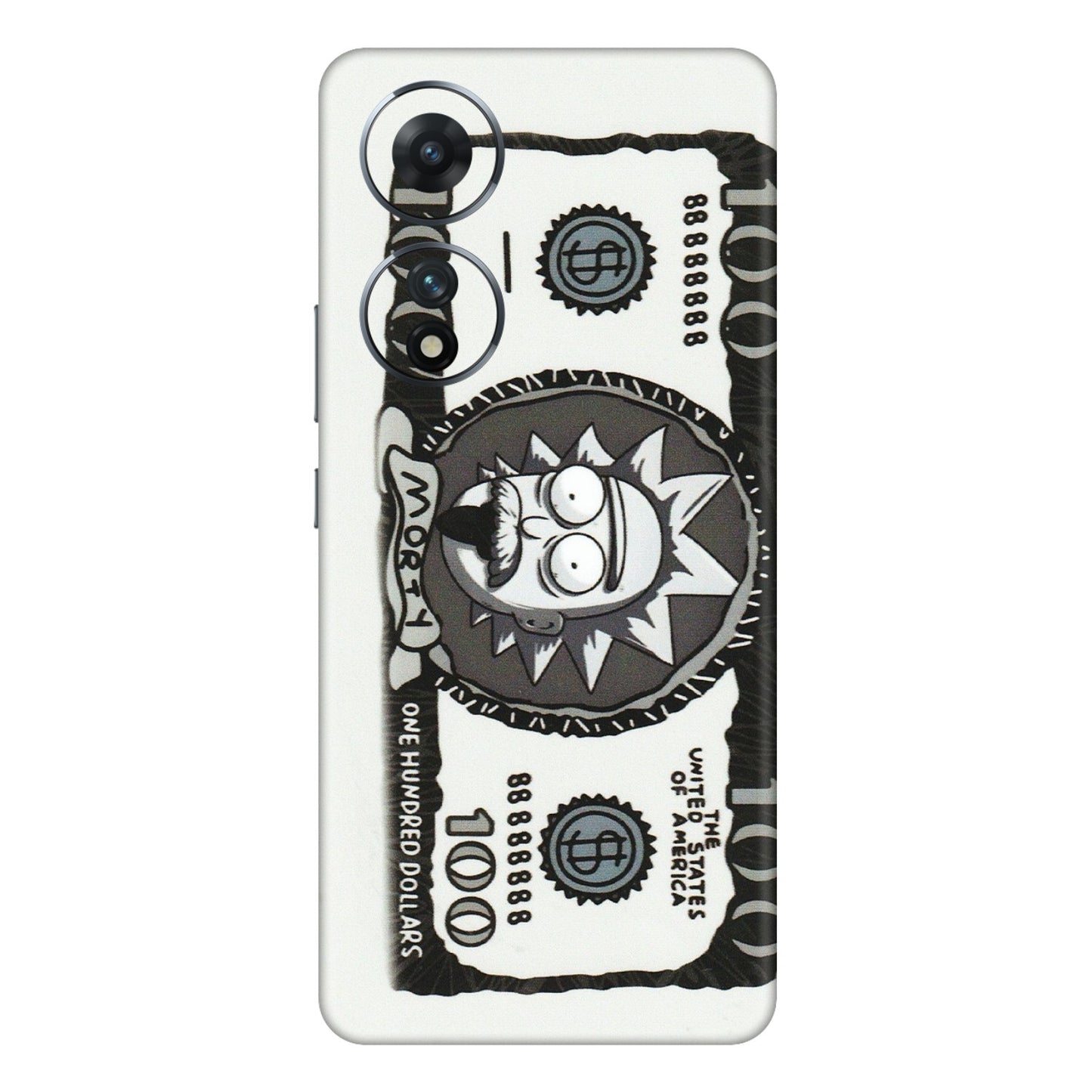 VIVO Z/V/X/T/U/S Series Phone Skins (All Models) - Rick And Morty Hundred Dollar Anime - Matte Finish (M-161) Vivo T2 (5G)