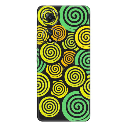 VIVO Z/V/X/T/U/S Series Phone Skins (All Models) - Crazy Spiral - Matte Finish (M-91) Vivo T2 (5G)