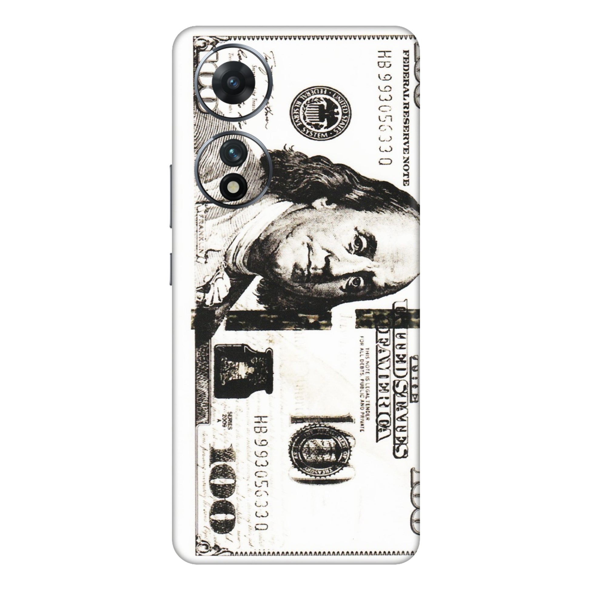 VIVO Z/V/X/T/U/S Series Phone Skins (All Models) - 100 Dollar Currency - Transparent Finish (T-01) Vivo T2 (5G)