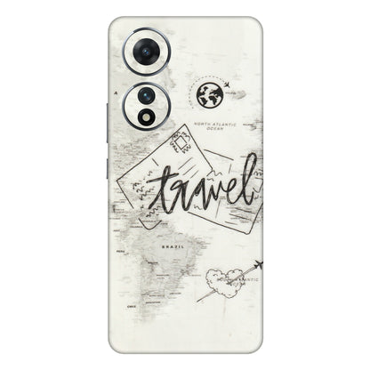 VIVO Z/V/X/T/U/S Series Phone Skins (All Models) - Travel Ticket - Transparent Finish (T-06) Vivo T2 (5G)