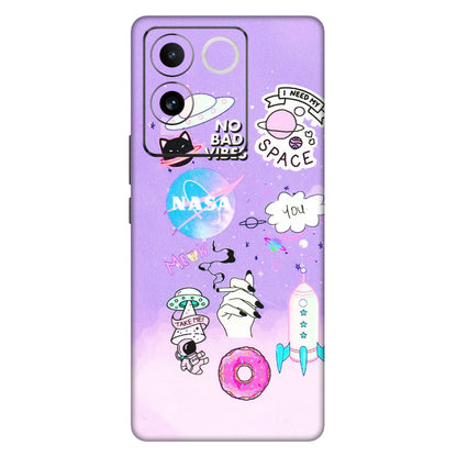 VIVO Z/V/X/T/U/S Series Phone Skins (All Models) - I Need My Nasa Skin - 3D Embossed Finish (L-149) Vivo T2 Pro (5G)