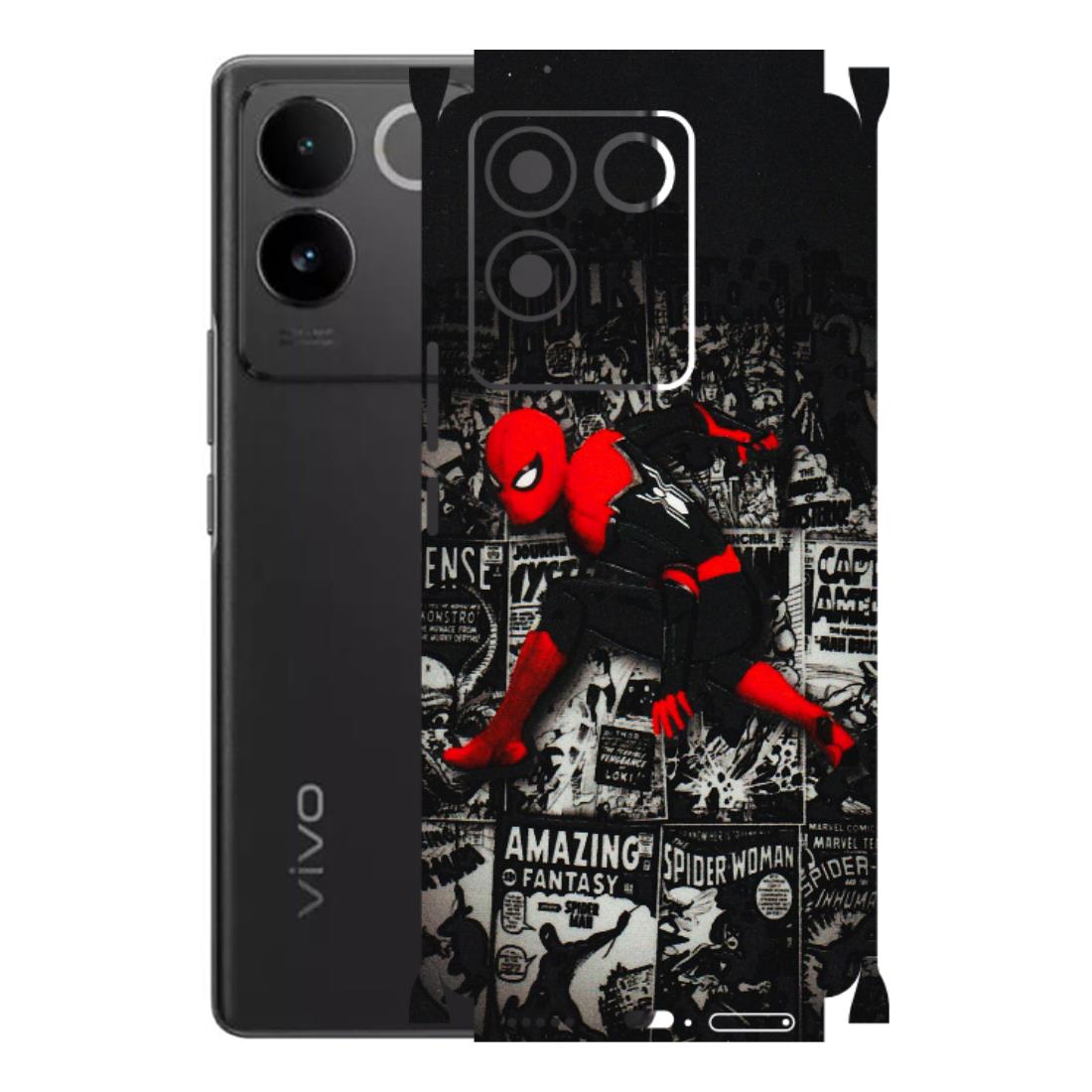 VIVO Z/V/X/T/U/S Series Phone Skins (All Models) - SpiderMan New - 3D Embossed Finish (L-162) Vivo T2 Pro (5G)