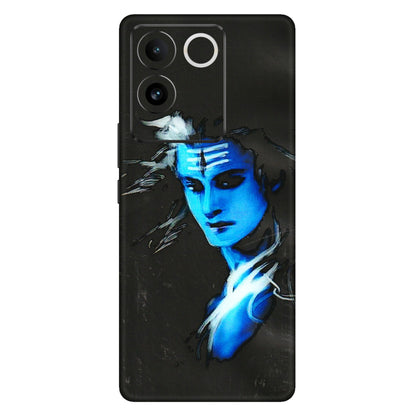 VIVO Z/V/X/T/U/S Series Phone Skins (All Models) - Har Har Mahadev Blue/Black - 3D Embossed Finish (L-185) Vivo T2 Pro (5G)