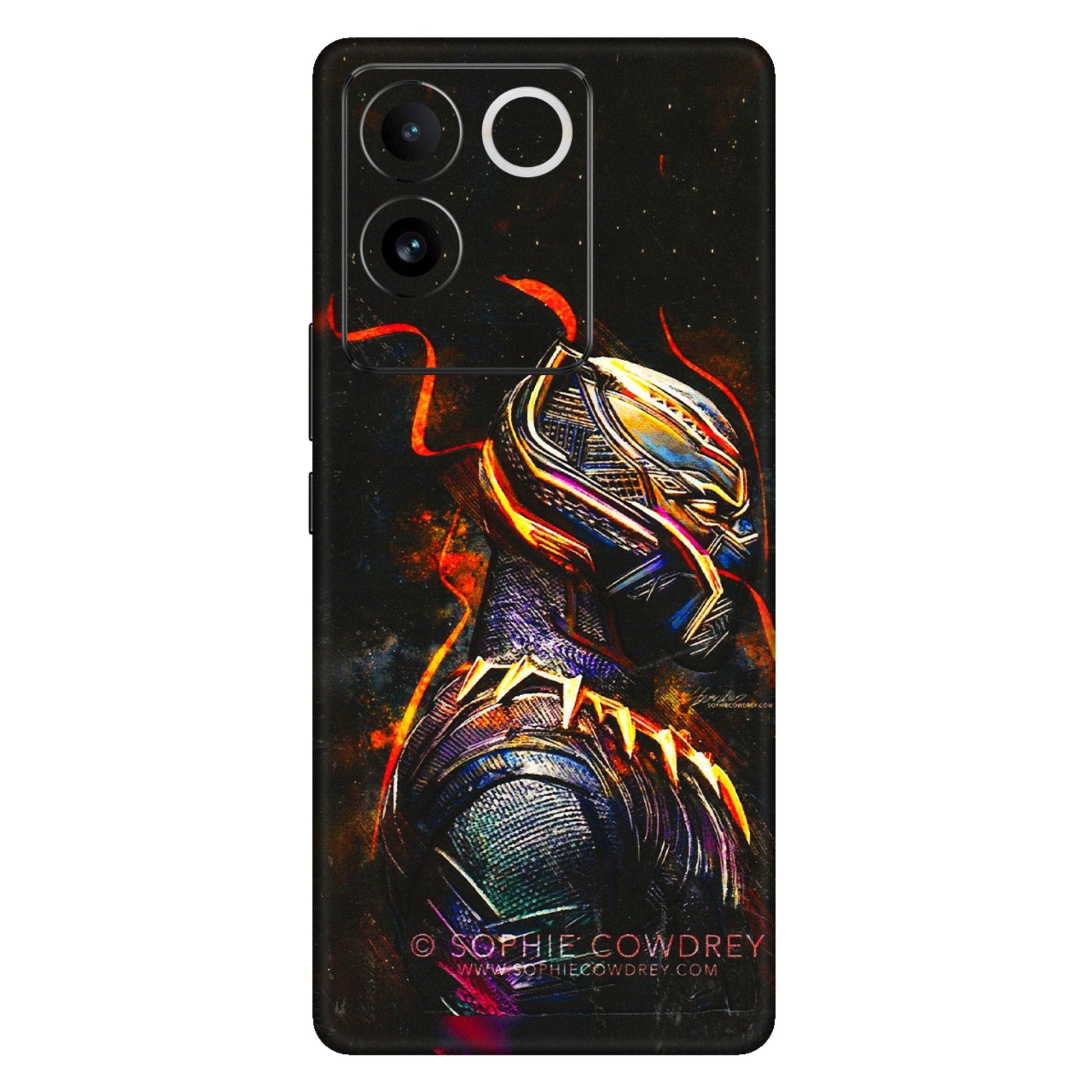 VIVO Z/V/X/T/U/S Series Phone Skins (All Models) - Black Panther - 3D Embossed Finish (L-190) Vivo T2 Pro (5G)