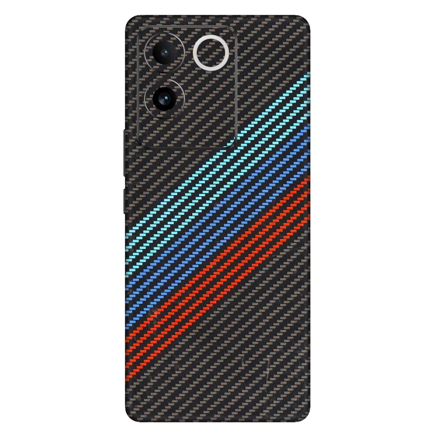 VIVO Z/V/X/T/U/S Series Phone Skins (All Models) - Carbon BM - 3D Embossed Finish (L-302) Vivo T2 Pro (5G)