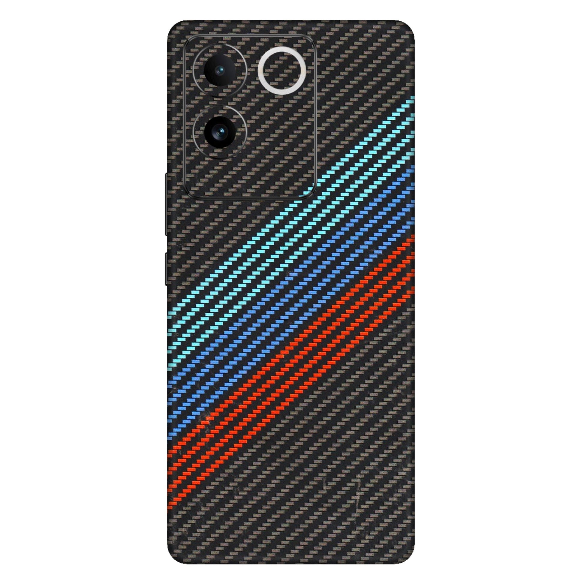 VIVO Z/V/X/T/U/S Series Phone Skins (All Models) - Carbon BM - 3D Embossed Finish (L-302) Vivo T2 Pro (5G)
