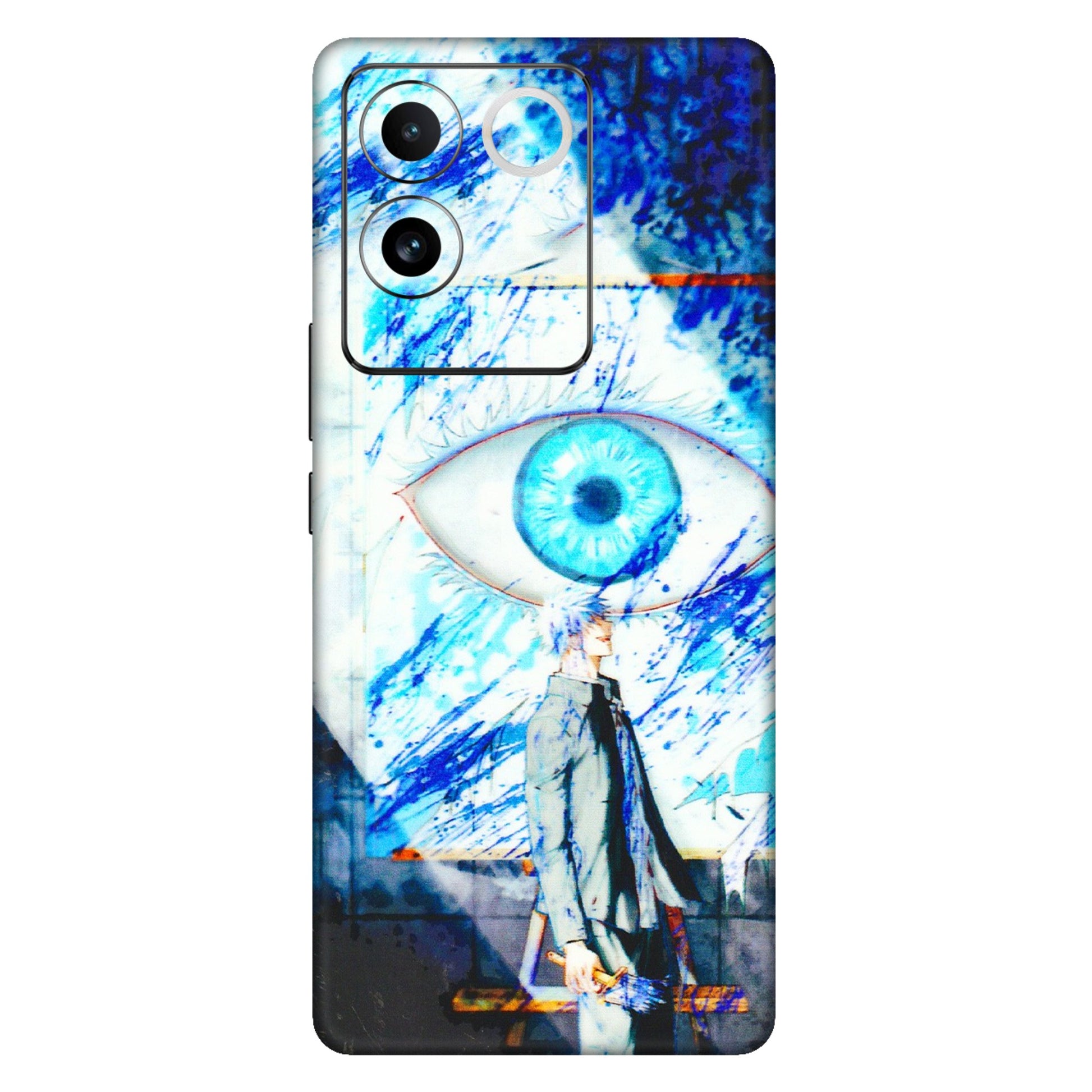 VIVO Z/V/X/T/U/S Series Phone Skins (All Models) - Anime Sea Blue Eye - 3D Embossed Finish (L-318) Vivo T2 Pro (5G)