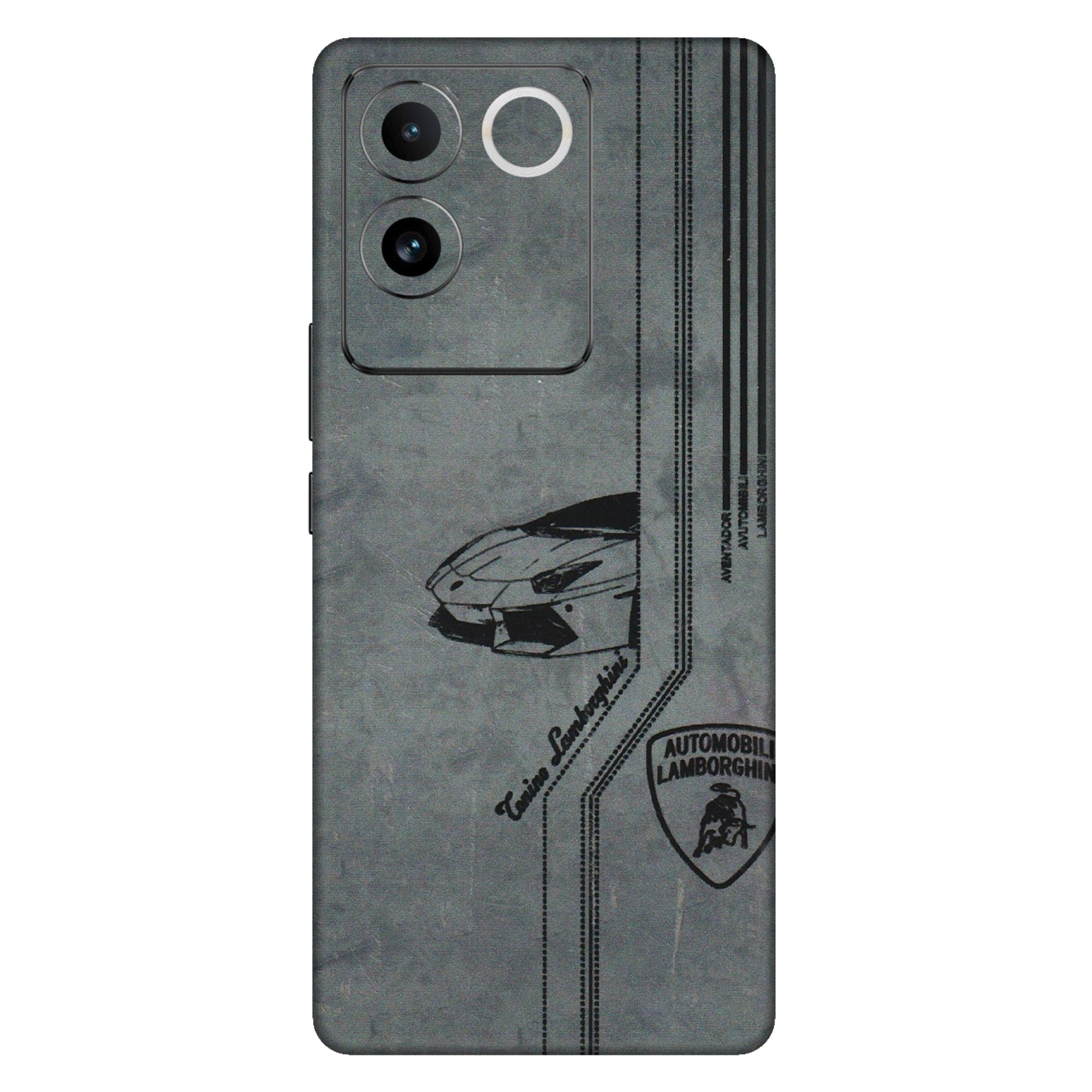 VIVO Z/V/X/T/U/S Series Phone Skins (All Models) - New Lamborgini Aventador - 3D Embossed Finish (L-321) Vivo T2 Pro (5G)