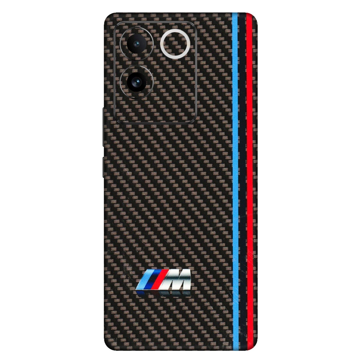 VIVO Z/V/X/T/U/S Series Phone Skins (All Models) - BM Carbon Fiber Feels - 3D Embossed Finish (L-38) Vivo T2 Pro (5G)