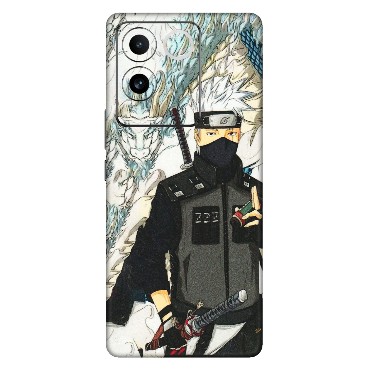VIVO Z/V/X/T/U/S Series Phone Skins (All Models) - Kakashi Hatake Naruto Anime - 3D Embossed Finish (L-46) Vivo T2 Pro (5G)