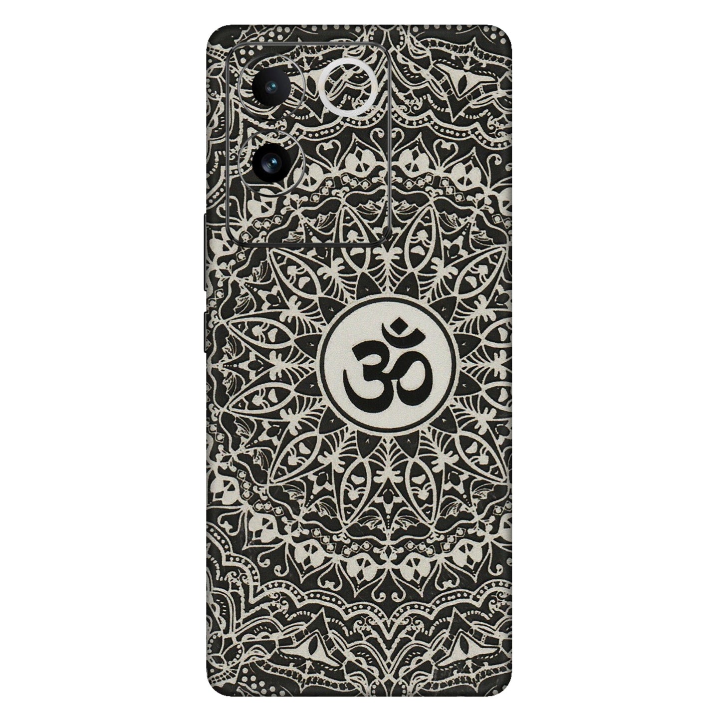 VIVO Z/V/X/T/U/S Series Phone Skins (All Models) - Aum Elegant Mandala - 3D Embossed Finish (L-62) Vivo T2 Pro (5G)