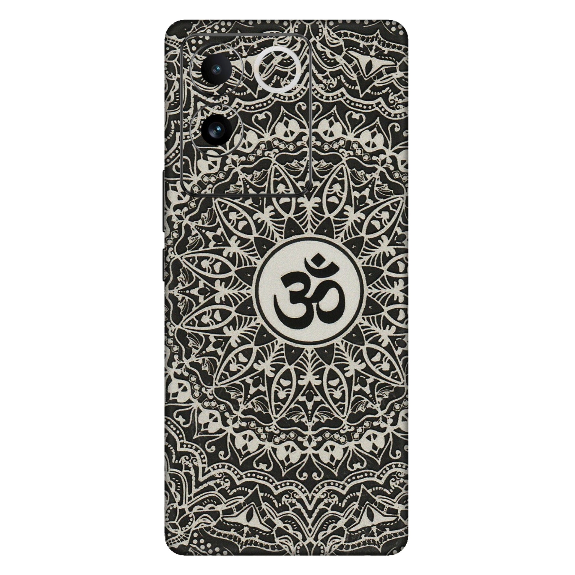 VIVO Z/V/X/T/U/S Series Phone Skins (All Models) - Aum Elegant Mandala - 3D Embossed Finish (L-62) Vivo T2 Pro (5G)