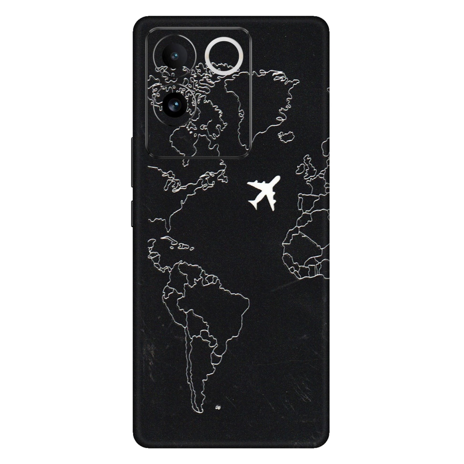 VIVO Z/V/X/T/U/S Series Phone Skins (All Models) - Never Ending Travel - 3D Embossed Finish (L-79) Vivo T2 Pro (5G)