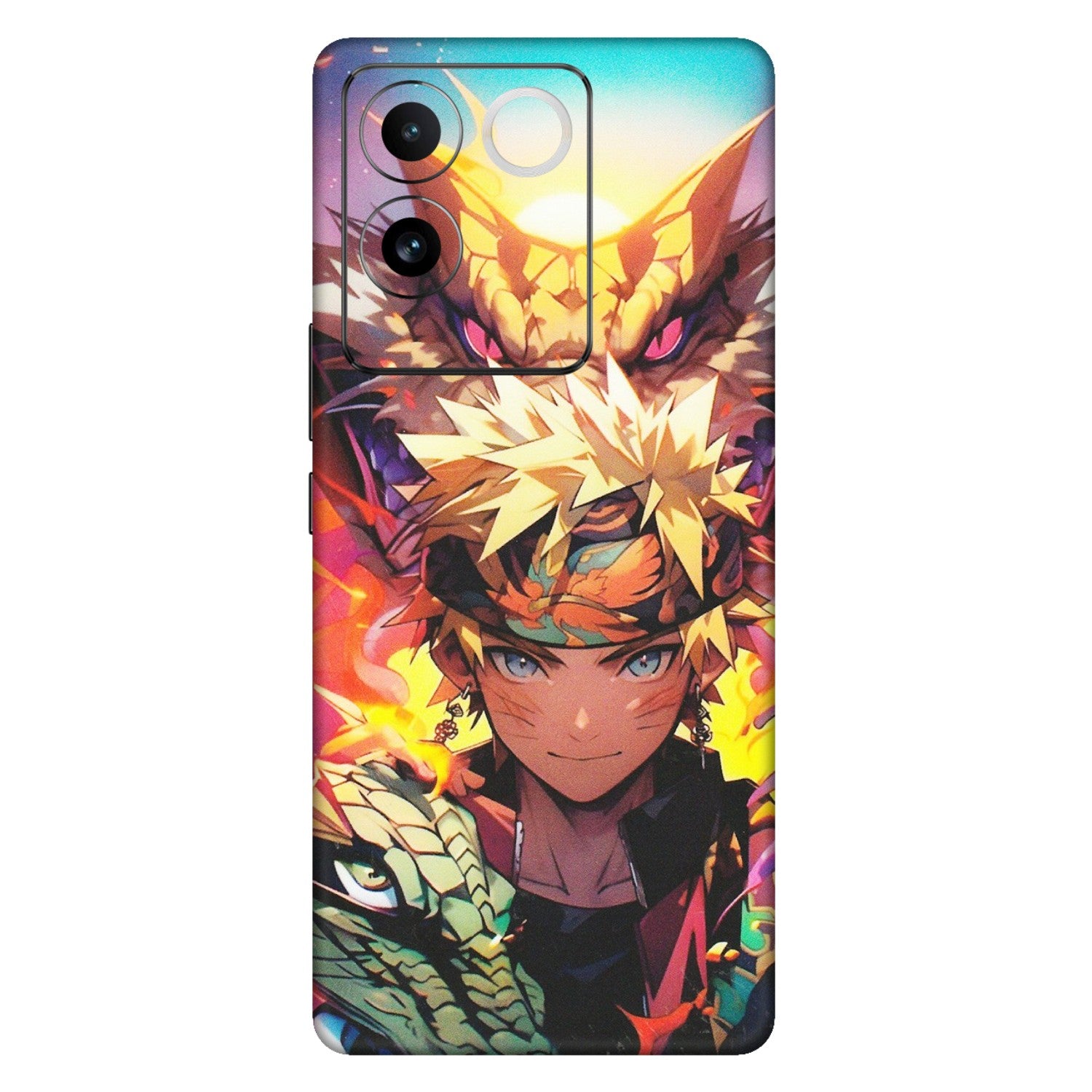 VIVO Z/V/X/T/U/S Series Phone Skins (All Models) - Angry Naruto Anime - Matte Finish (M-148) Vivo T2 Pro (5G)