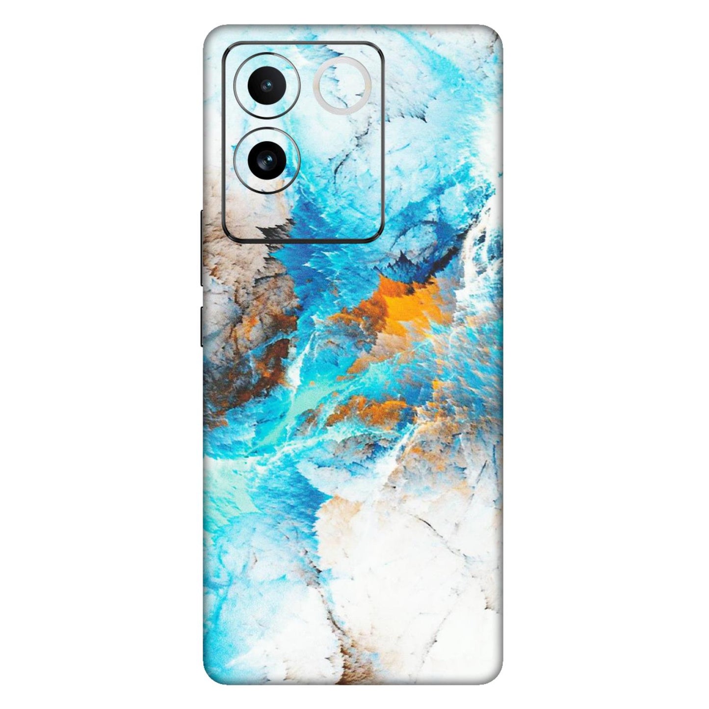 VIVO Z/V/X/T/U/S Series Phone Skins (All Models) - Blue Waves Abstract - Matte Finish (M-19) Vivo T2 Pro (5G)