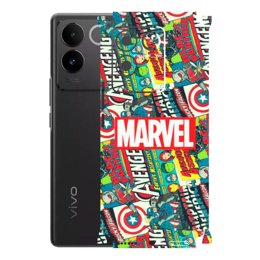 VIVO Z/V/X/T/U/S Series Phone Skins (All Models) - Marvel Comic Lover - Matte Finish (M-30) Vivo T2 Pro (5G)