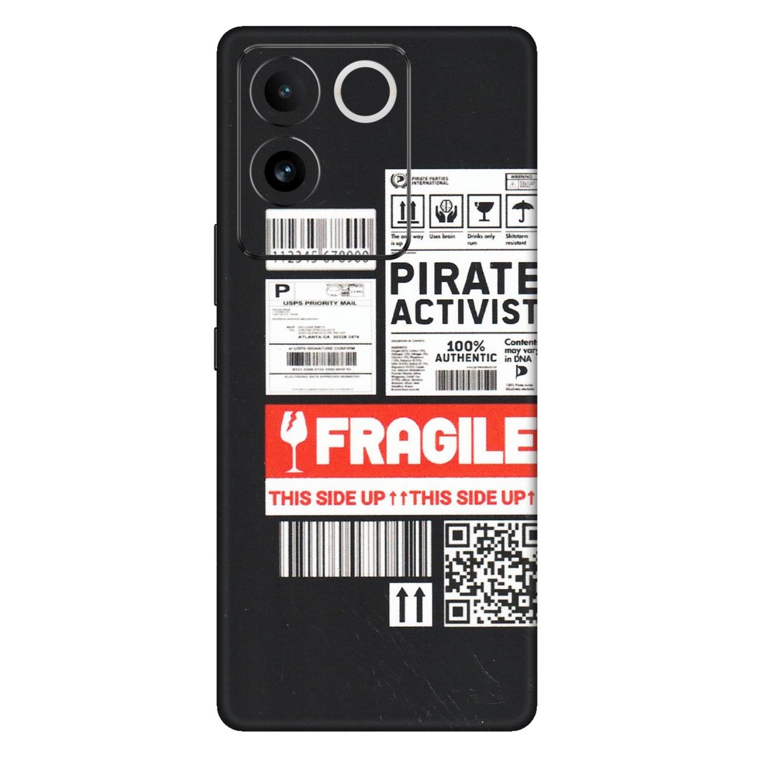 VIVO Z/V/X/T/U/S Series Phone Skins (All Models) - Handle With Care - Matte Finish (M-99) Vivo T2 Pro (5G)